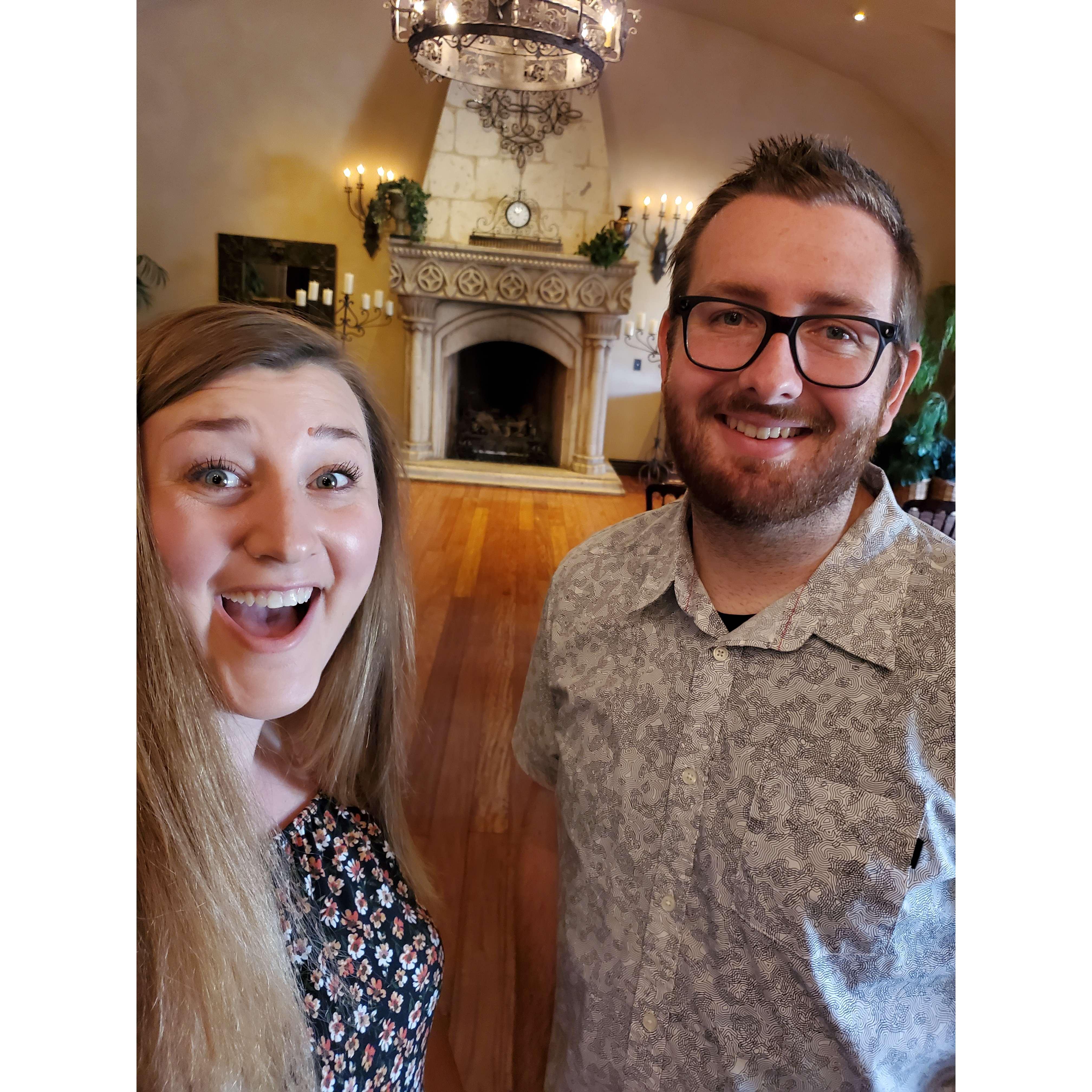 Day of excitement after saying yes to our venue, Villa Siena