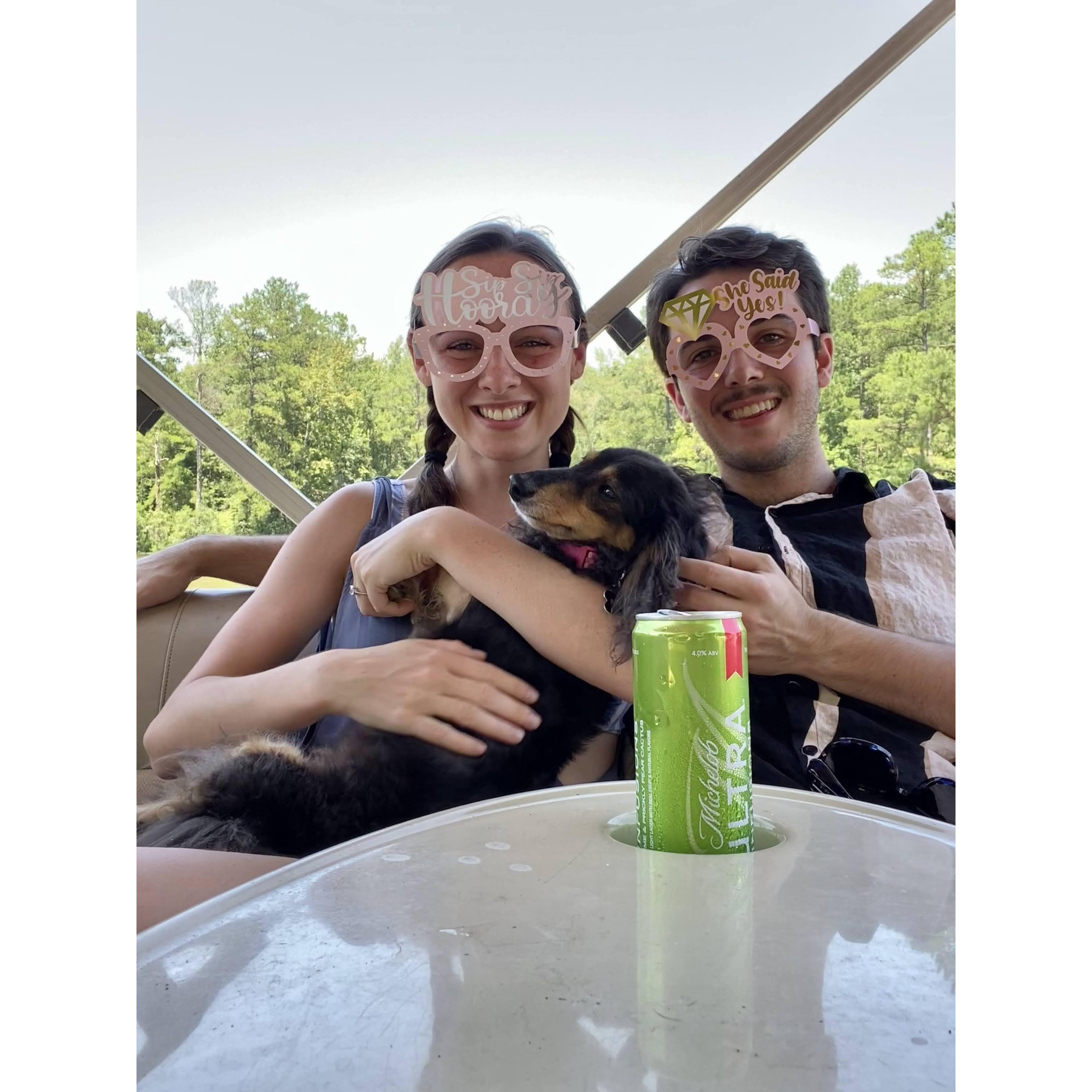 Celebrating engagement with Meisie
