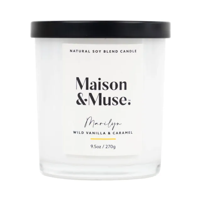 Maison&Muse Scented Candle - Wild Vanilla & Caramel - 9.5oz