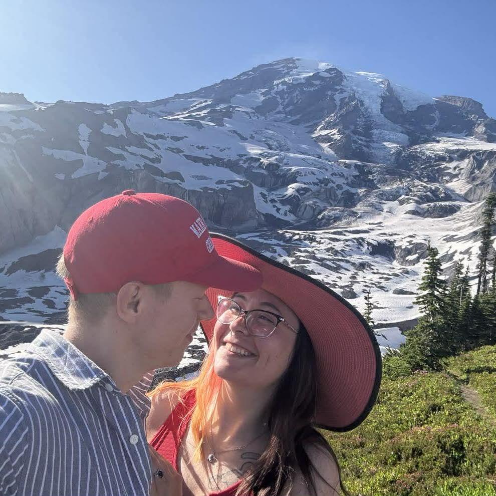 Our first date; Mount Rainer hike