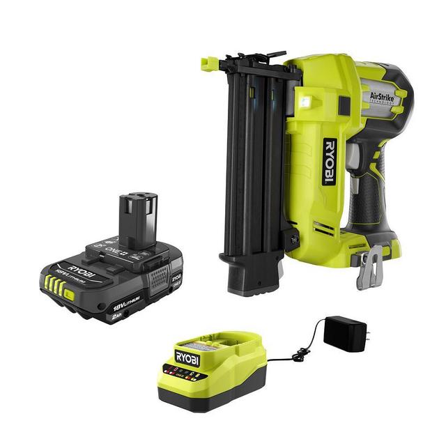 18-Gauge Brad Nailer, Compact Battery, Charger Starter Kit