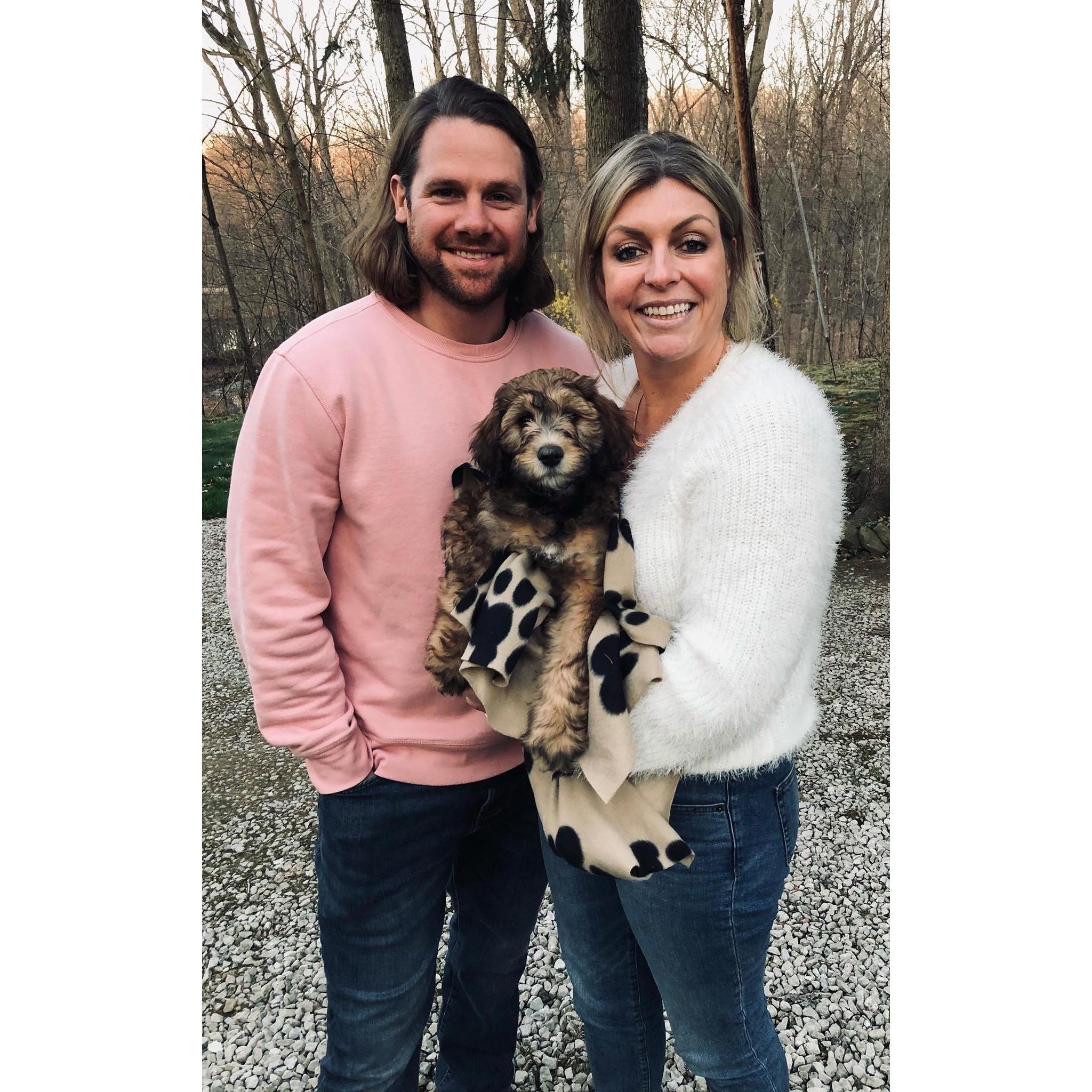 2021 family portrait, featuring our newest addition, Chloe!