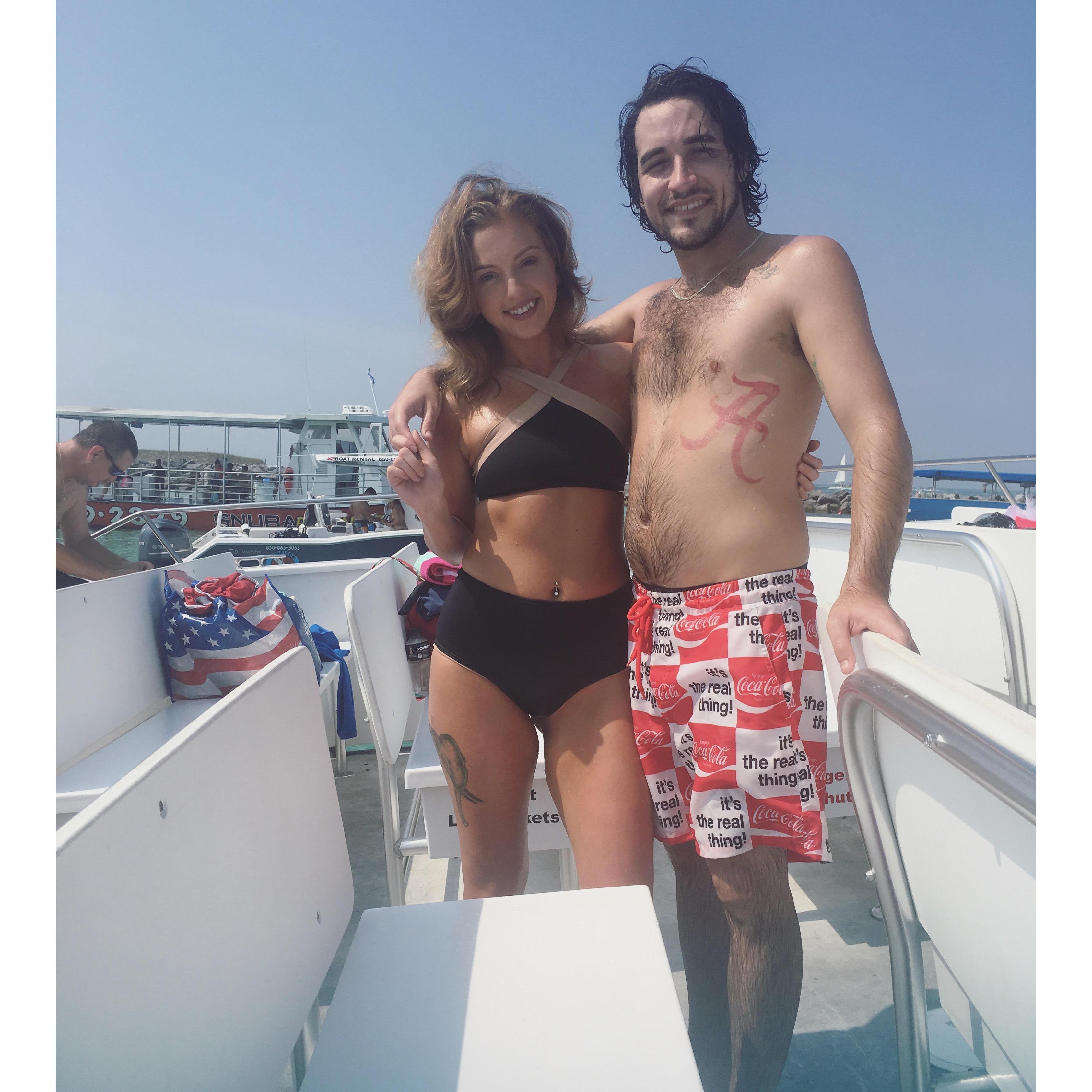 On the Destin Sea Blaster Dolphin Cruise!