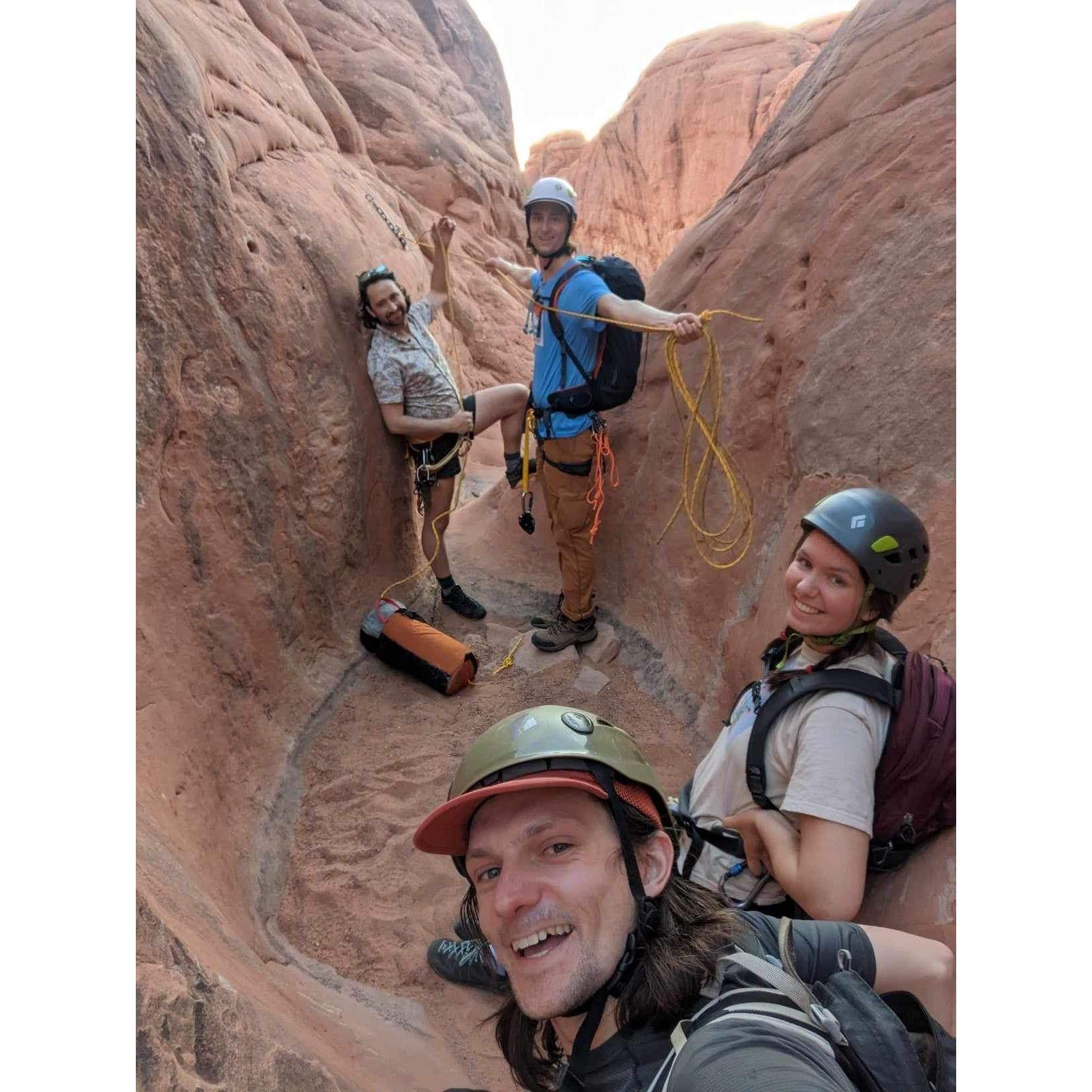 Utah desert canyoneering with Noah & Burnell