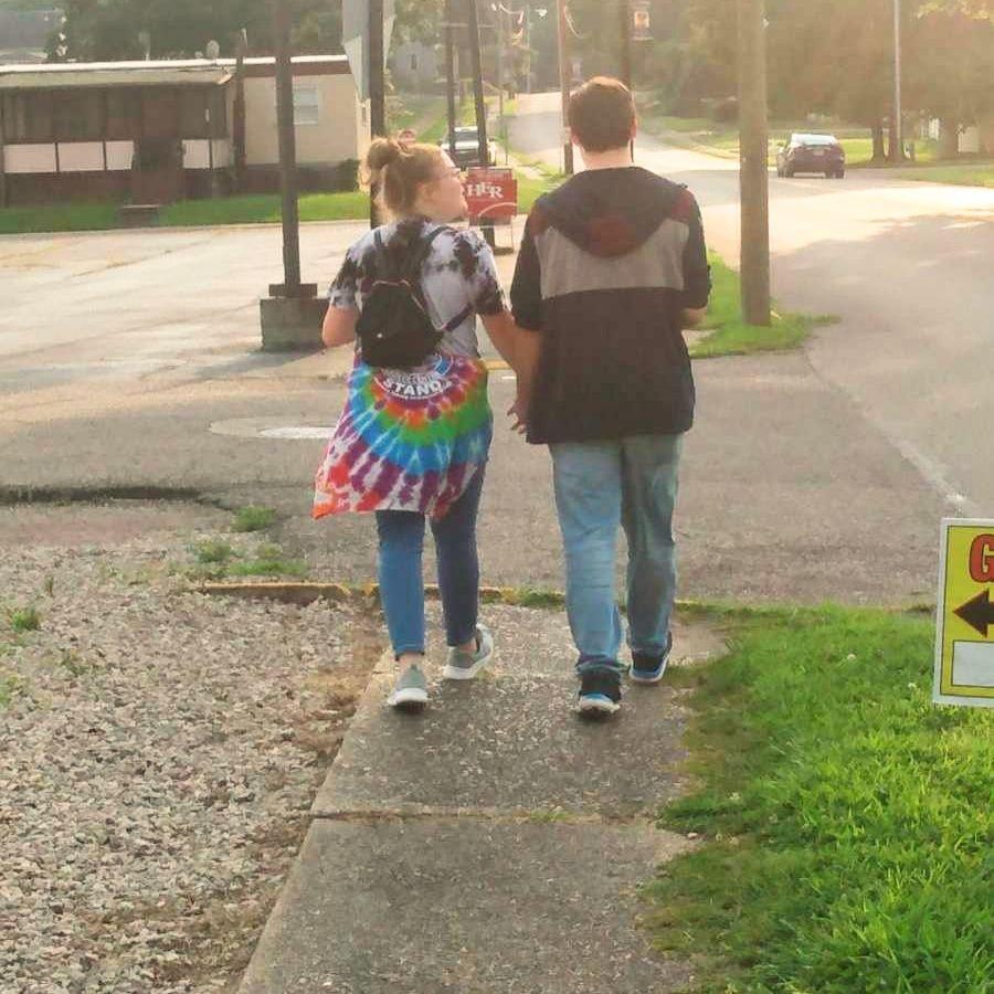Casual stroll with my future spouse.