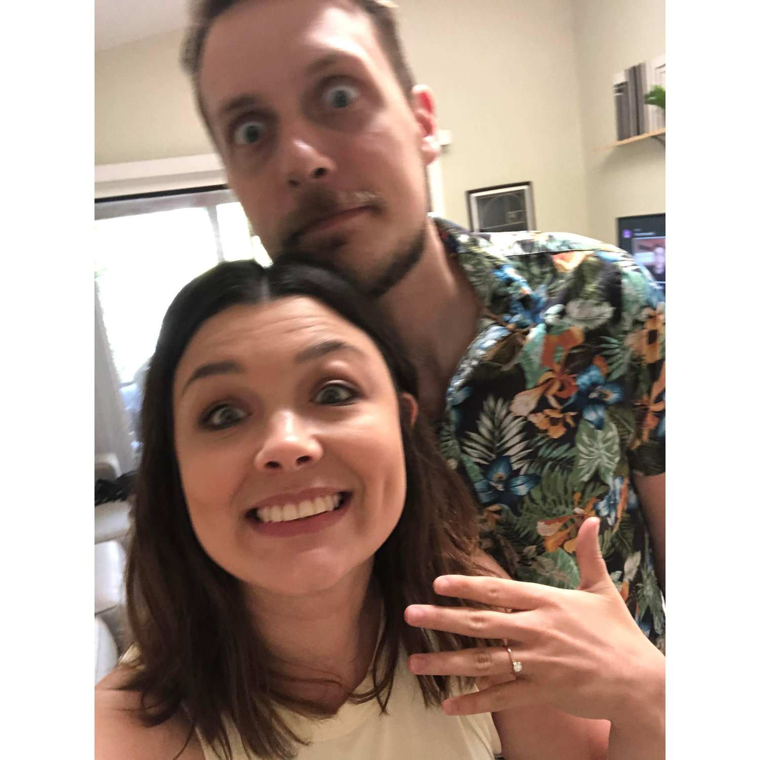 When we got engaged!