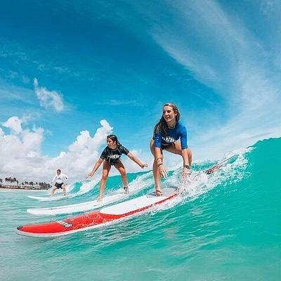 Clase de surf para dos