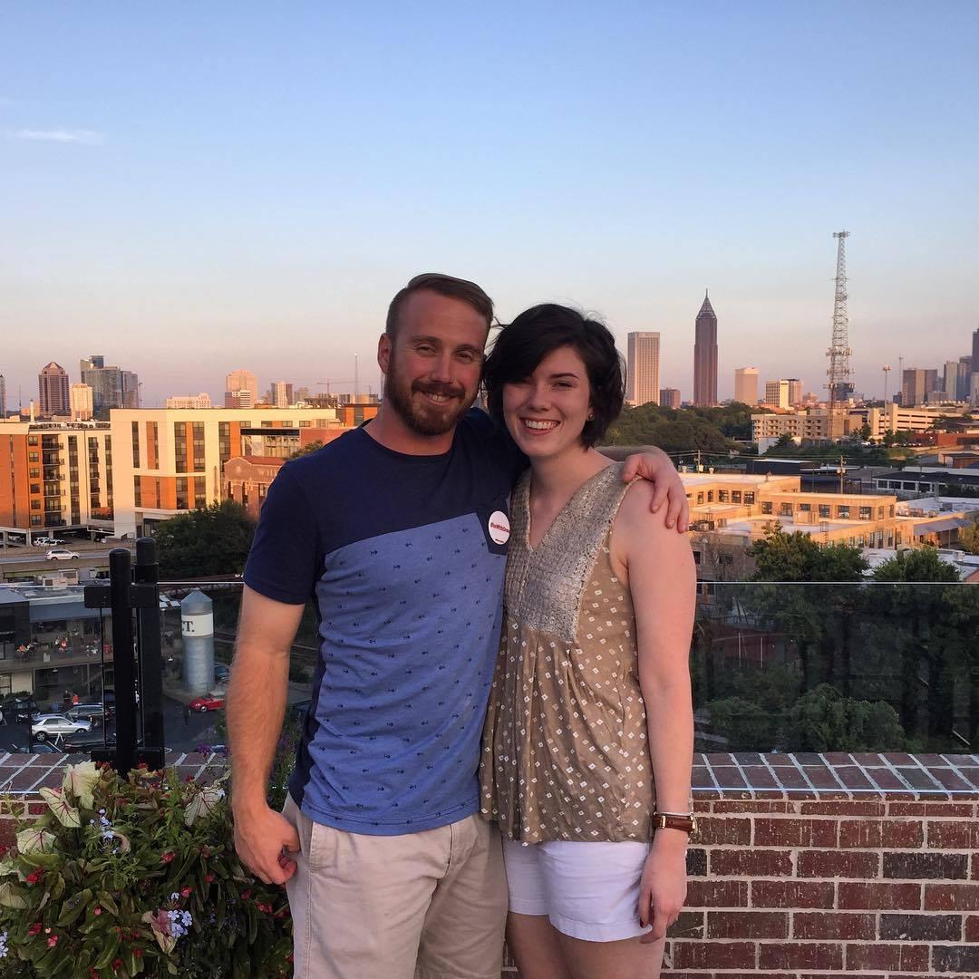 Right before Alex moved to Wisconsin, we captured a skyline photo at friend's barbecue.