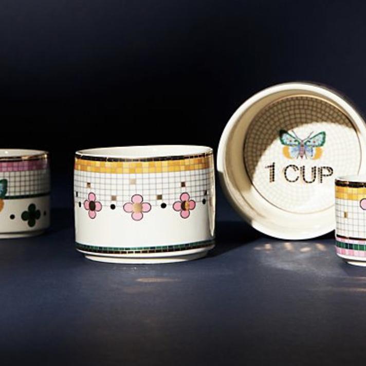 Garden Tile Measuring Cups, Set of 4