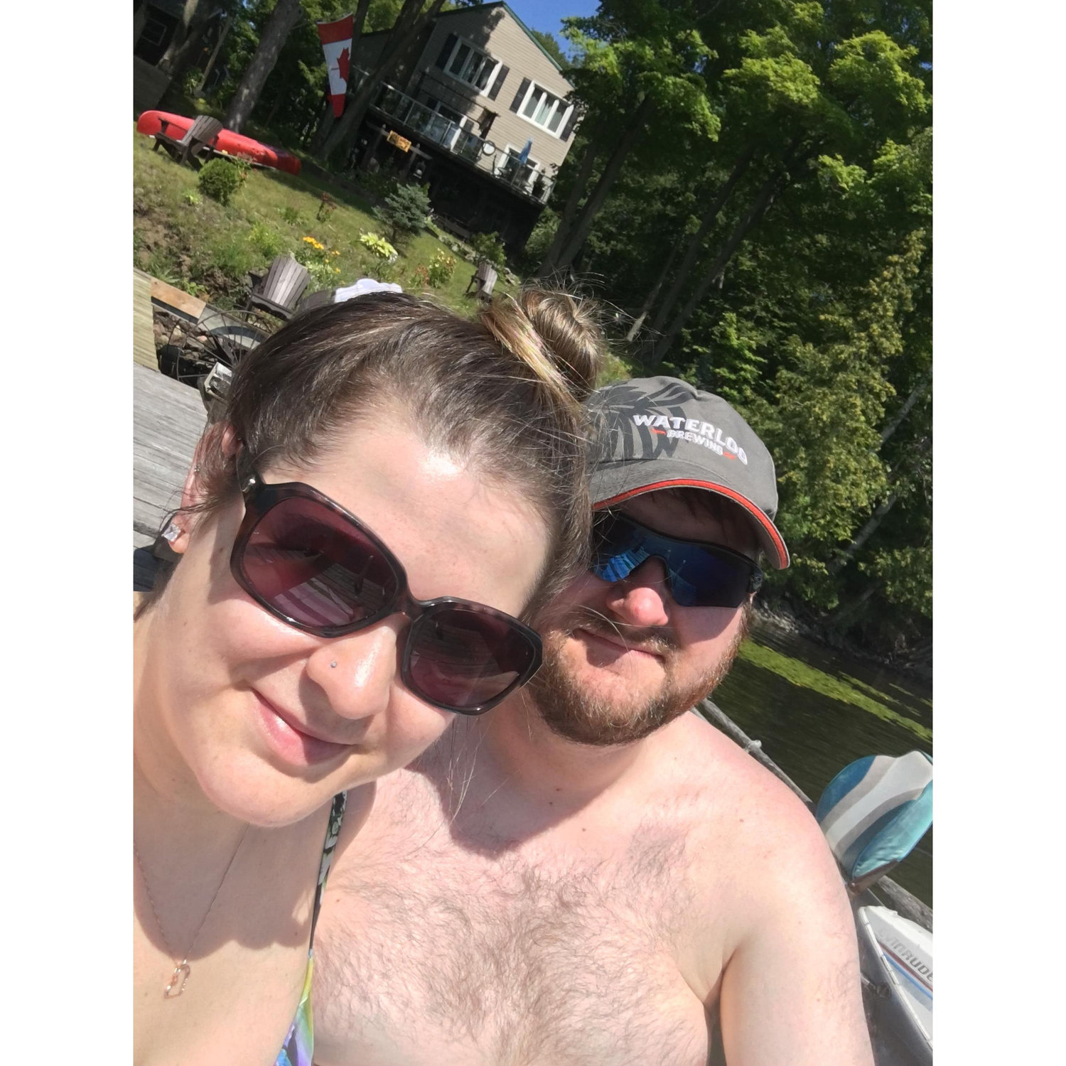 Our vacation to the cottage to celebrate my birthday and our first (and last) "holiday" as an engaged couple!