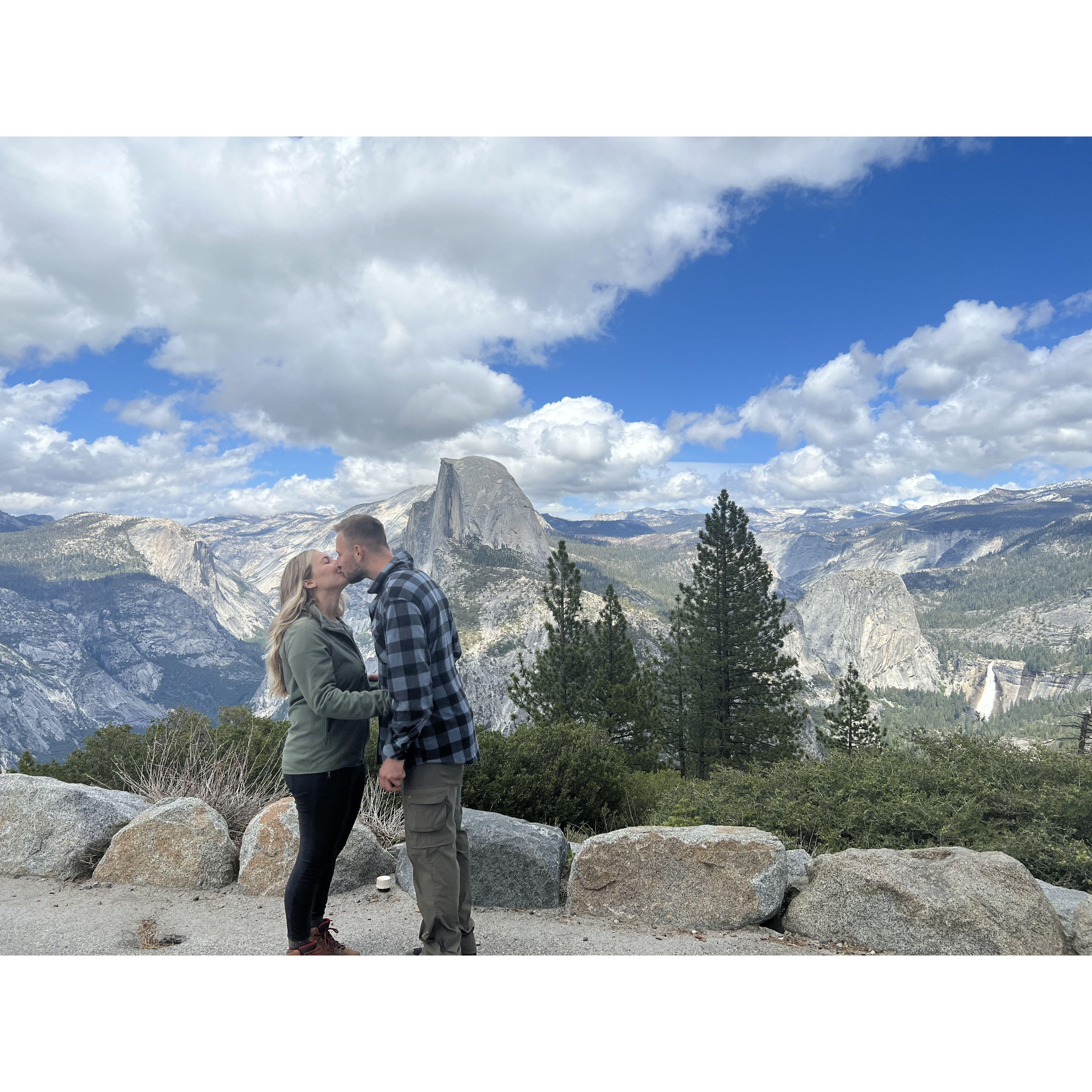 Here's a fun fact - this was after a 4 hour hike up to the top for these views!