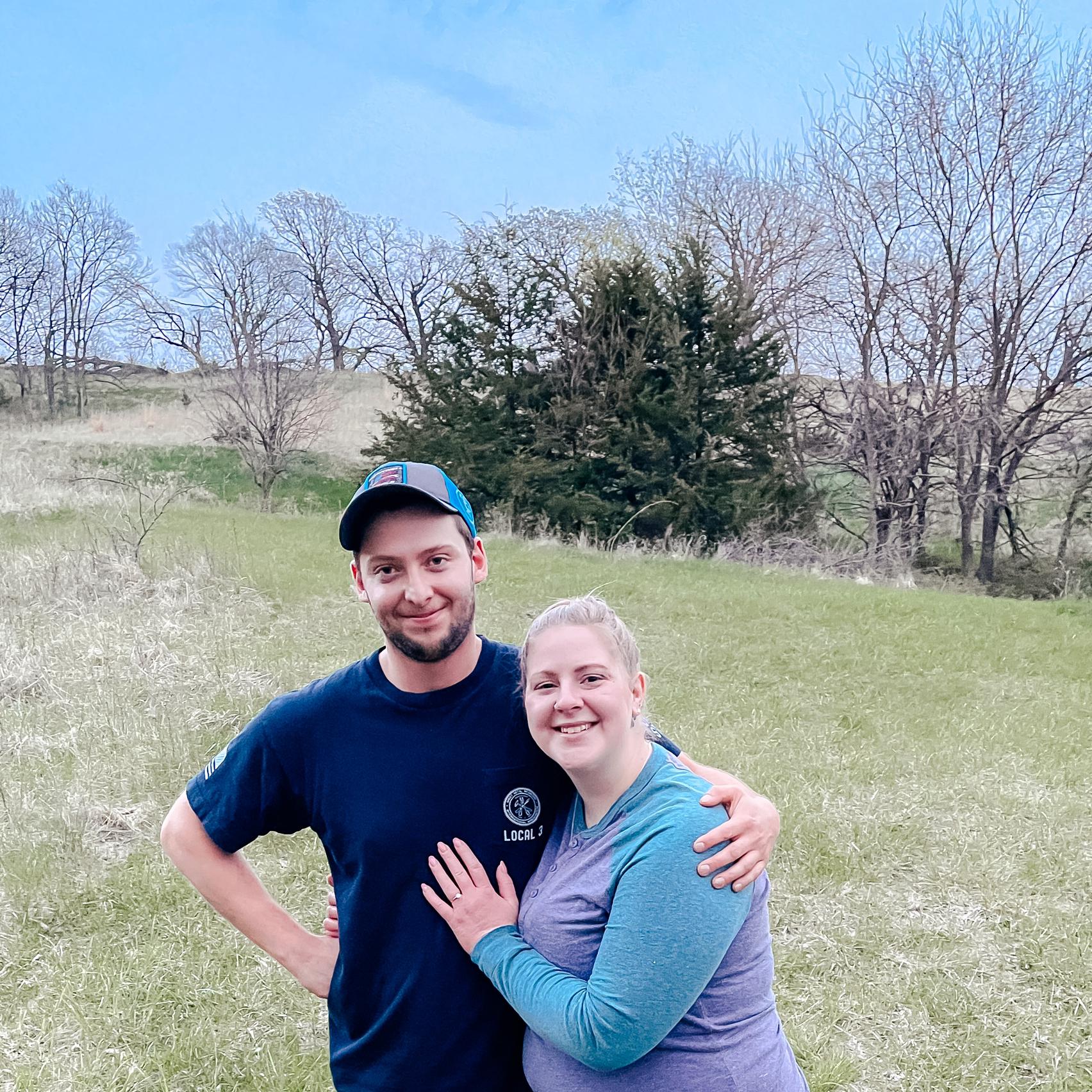 When I finished crying after he proposed