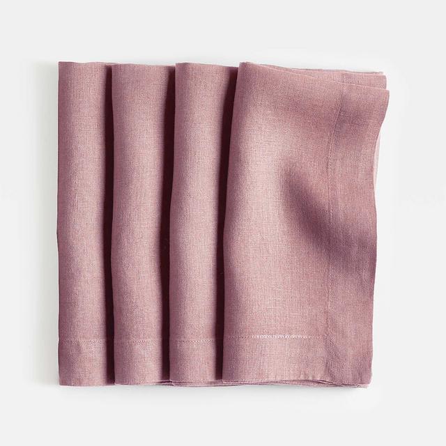 Marin Morning Mauve European Flax ®-Certified Linen Napkin, Set of 4