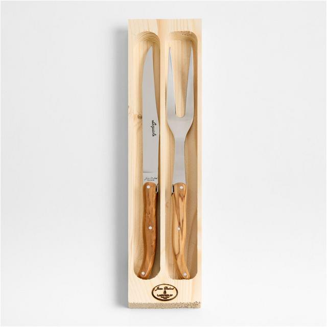 Jean Dubost Laguiole ® Olivewood Carving Set
