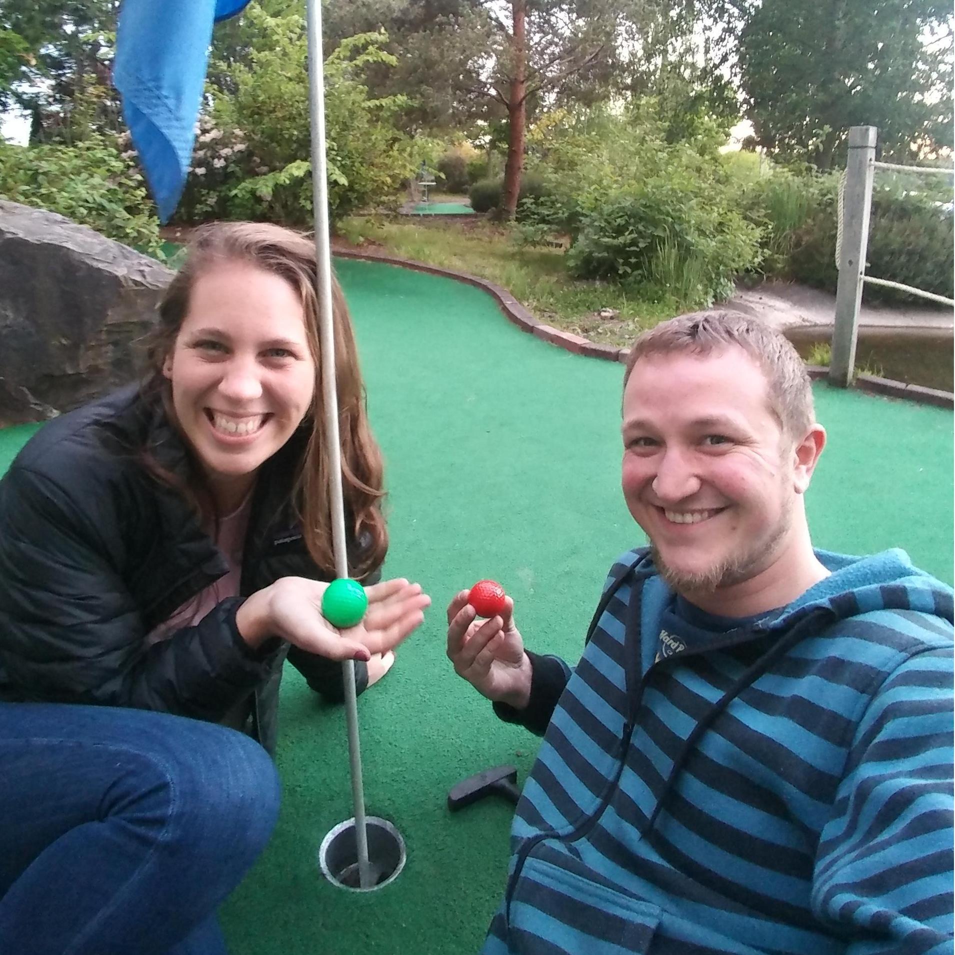 Minigolf, it was one of Saylah's favorite dates.
