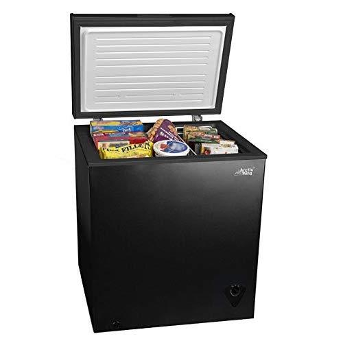 5cf Chest Freezer Deep 5 Cu Ft Compact Dorm Upright Apartment Home Food Storage Compact Space Saving Energy Efficient