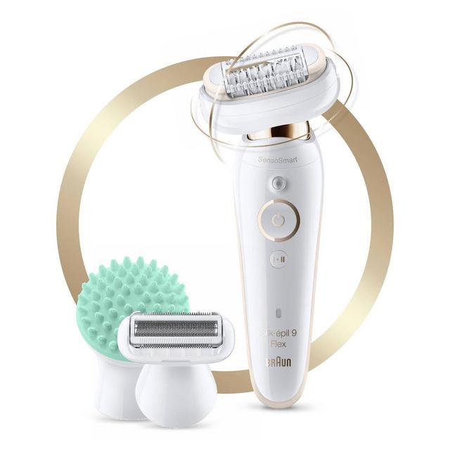 Braun Silk-epil 9 Flex 3-in-1 Women's Cordless Wet & Dry Epilator + 5 Extra Accessories 9-020