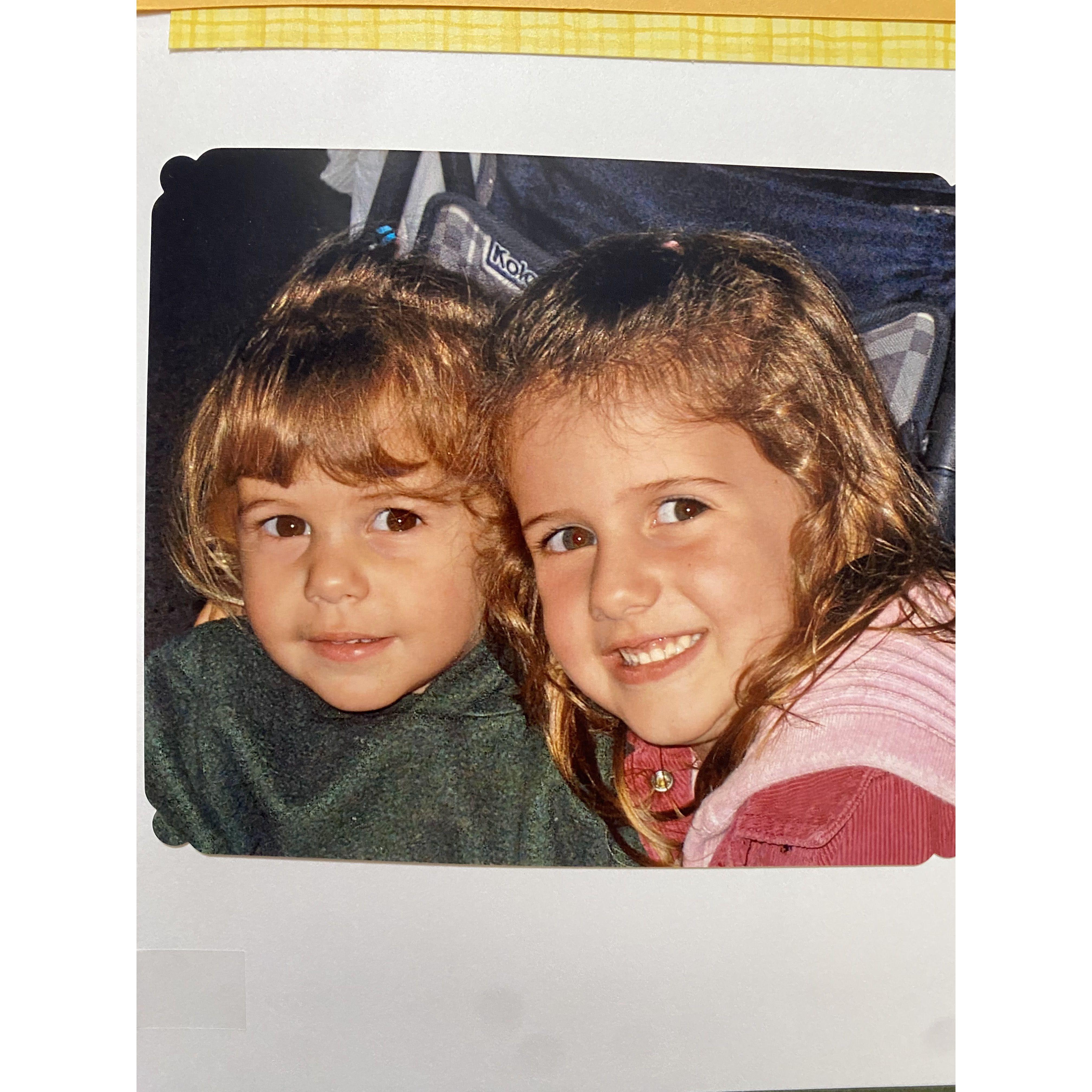 Me and Isabella as babies!