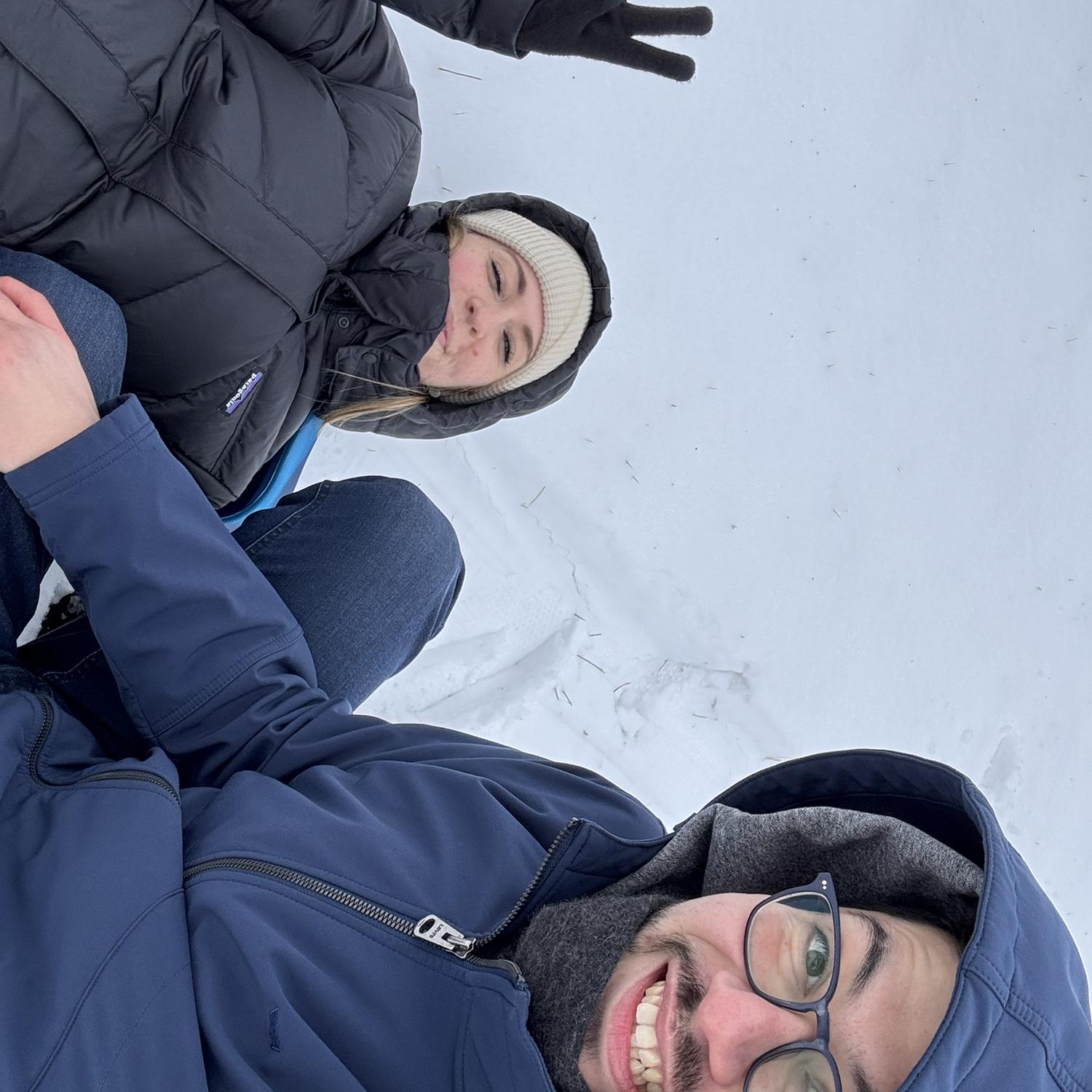 Snow day tubing