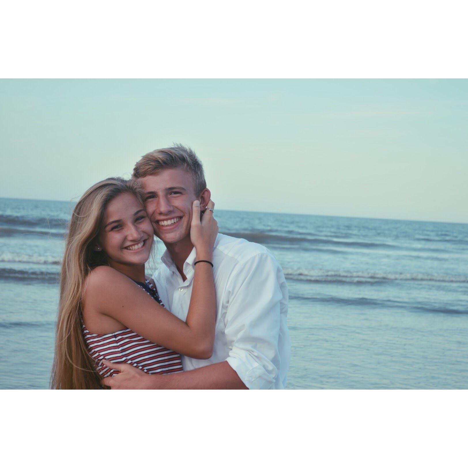 We spent our first holiday (The 4th of July) together on the beach right before Matthew's birthday on the 5th.