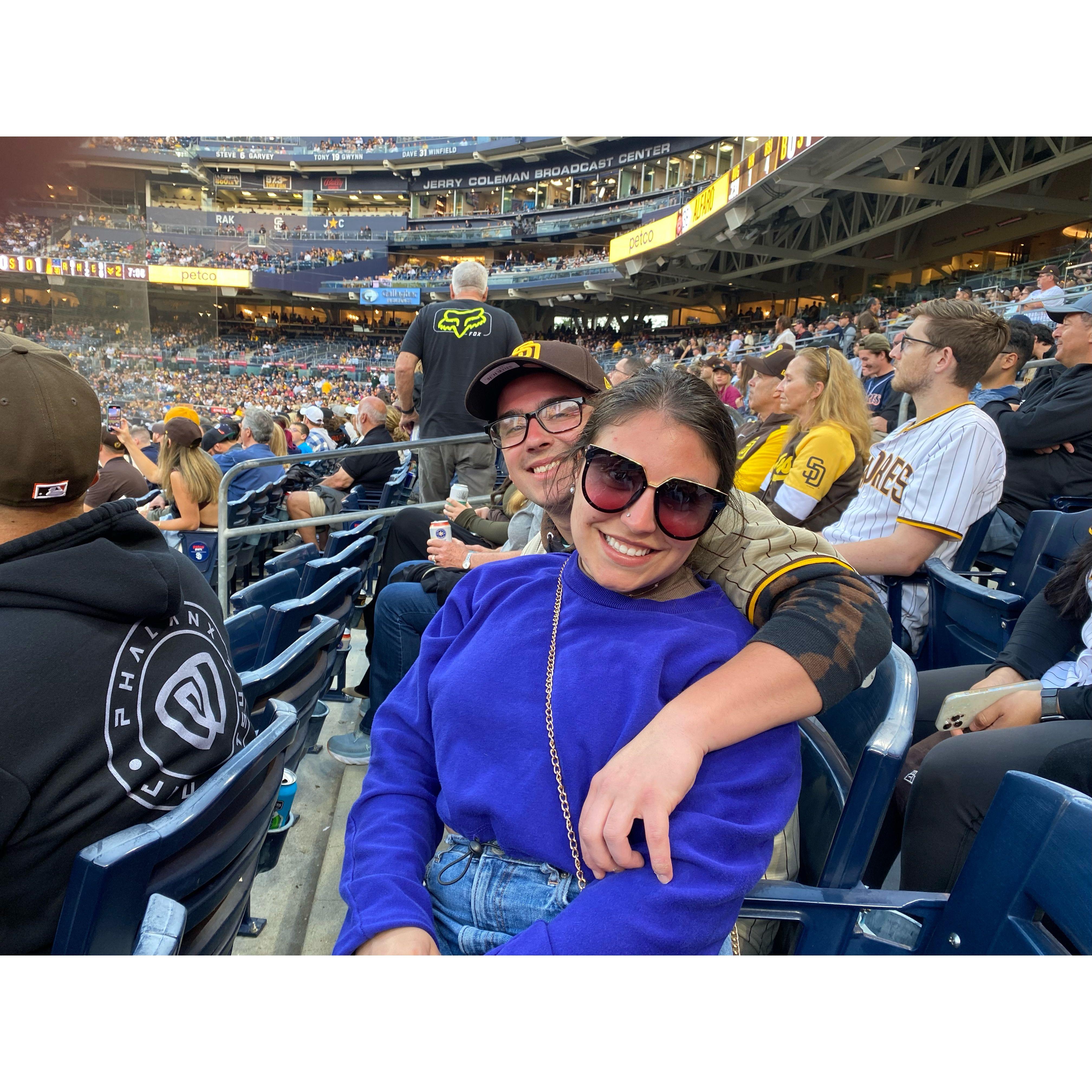 Our first Padres game!