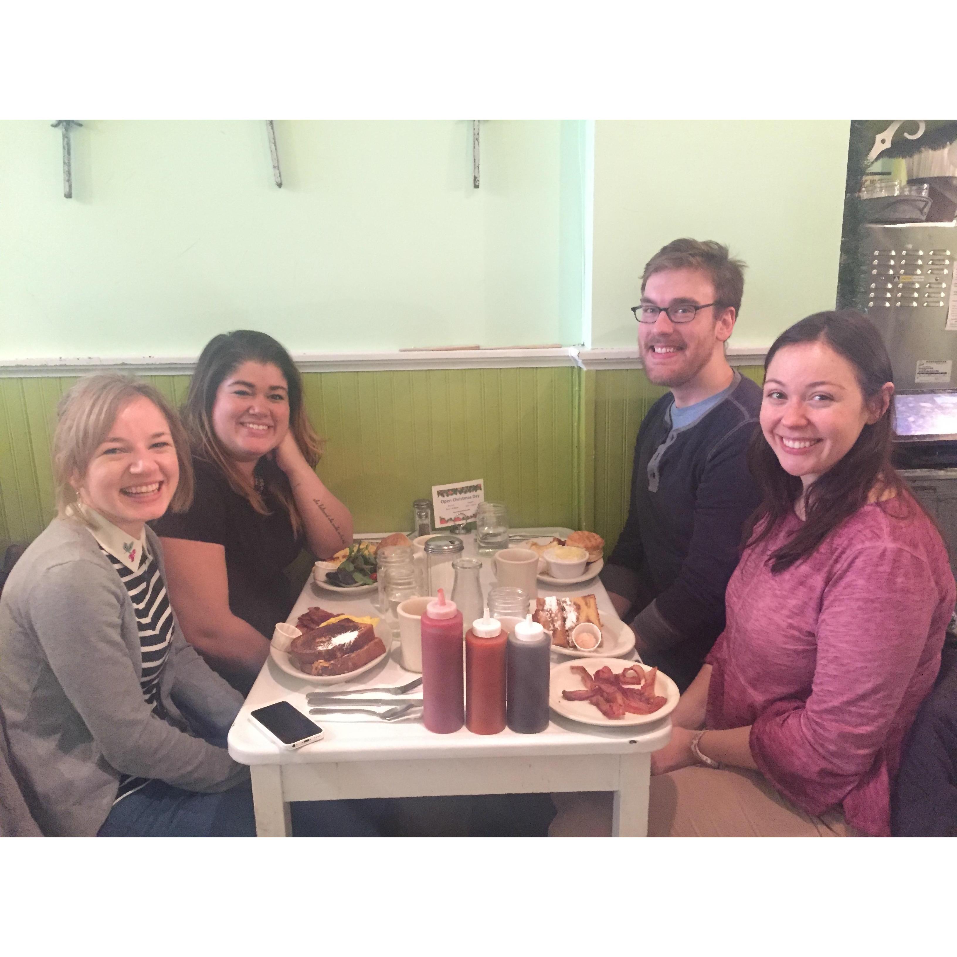 So happy to have Maddie and Christine in town!