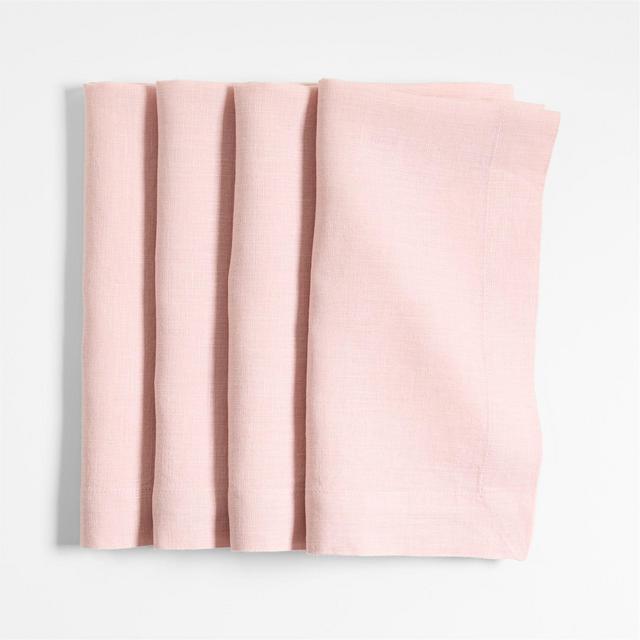 Marin Spring Pink EUROPEAN FLAX ™-Certified Linen Napkins, Set of 4