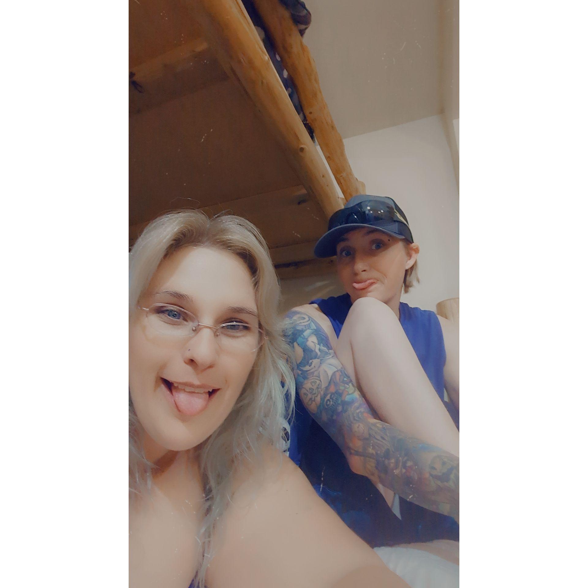 Always goofy these ladies