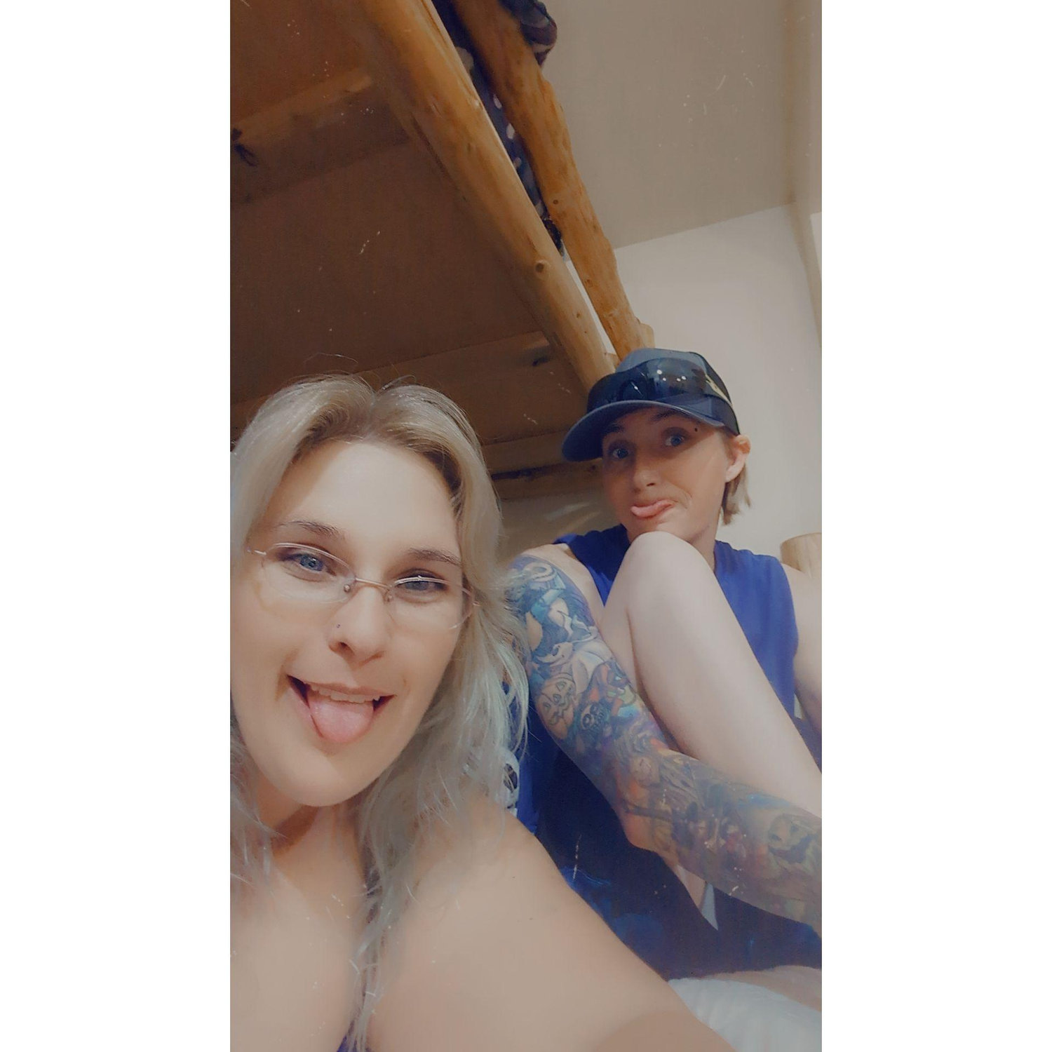 Always goofy these ladies