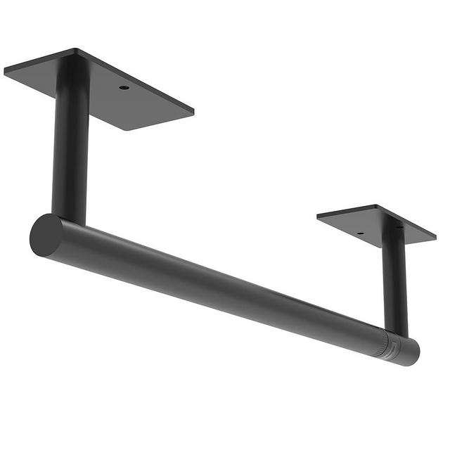 WZKALY Paper Towel Holder, Adhesive Paper Towel Holder Under Cabinet Self-Adhesive or Wall Mounted SUS304 Stainless Steel for Kitchen Bathroom Farmhouse Barbecue Laundry (Matte Black)