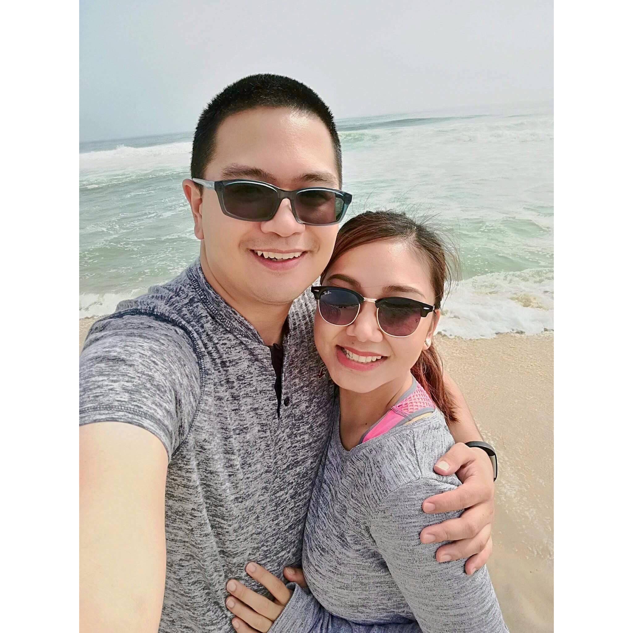 Strolling on the beach