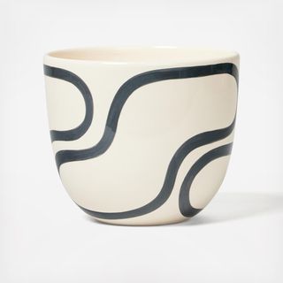 Medium Outline Planter with Saucer