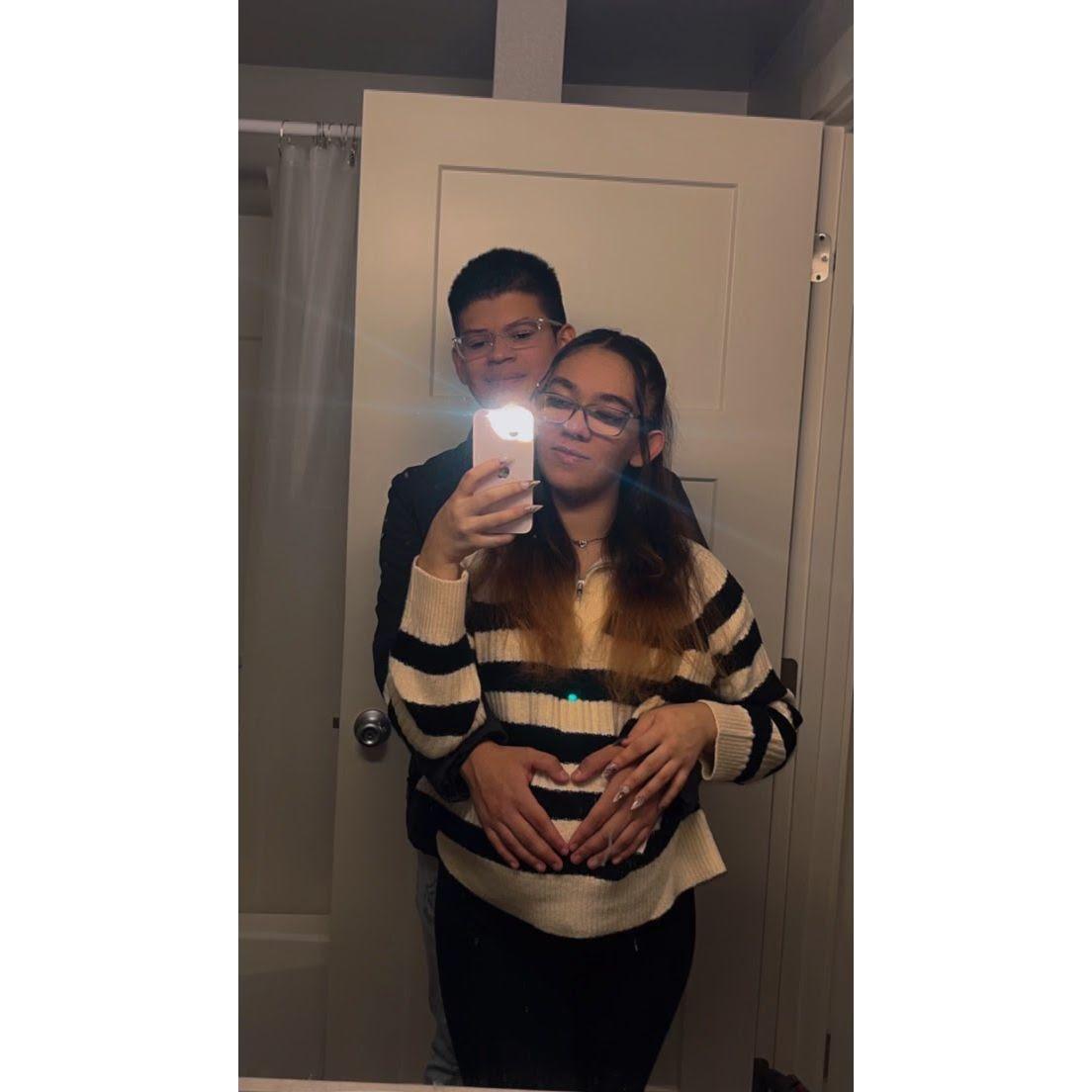 us together while I'm pregnant with our first baby boy