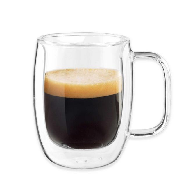 ZWILLING, Sorrento Plus Double Wall Glass Coffee Mug, Set of 2 - Zola