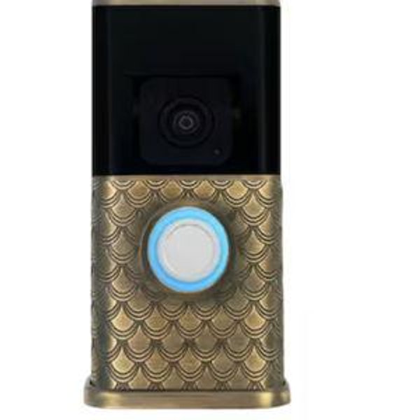 Michael Healy Video Doorbell Decorative Covers (R3 Collection) Brown Doorbell skin