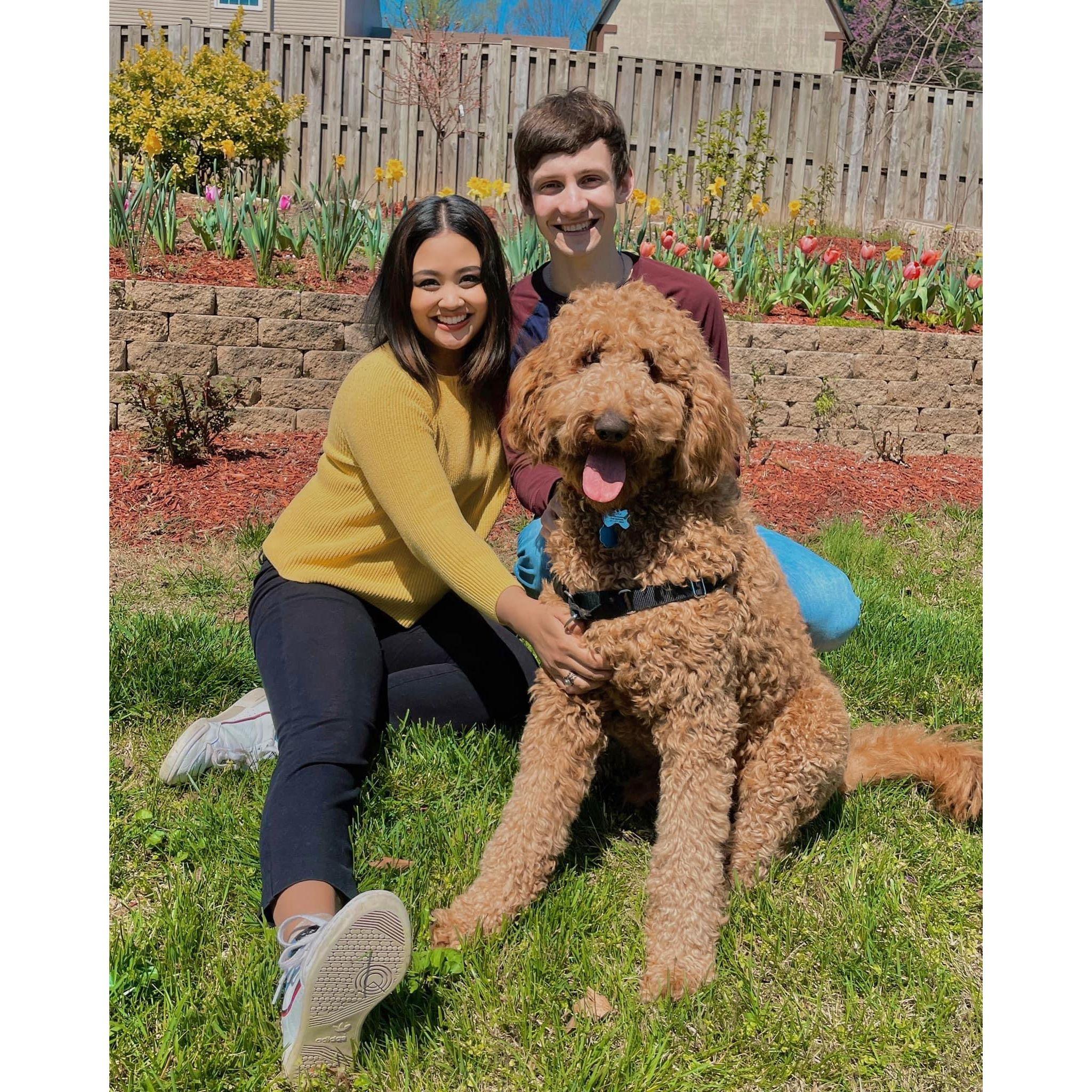 Just hanging out with our fluffy boy Weej.