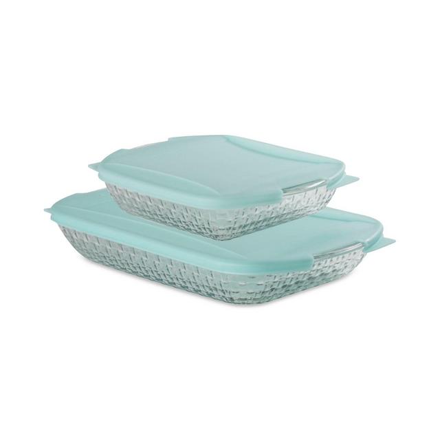 Anchor Hocking Basketweave Embossed 4-Pc. Bakeware Bundle