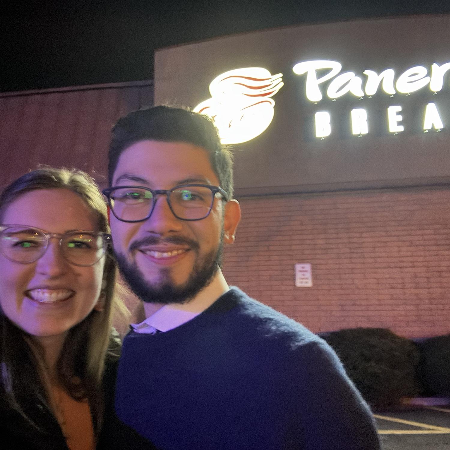 Our favorite family worship spot -- Panera