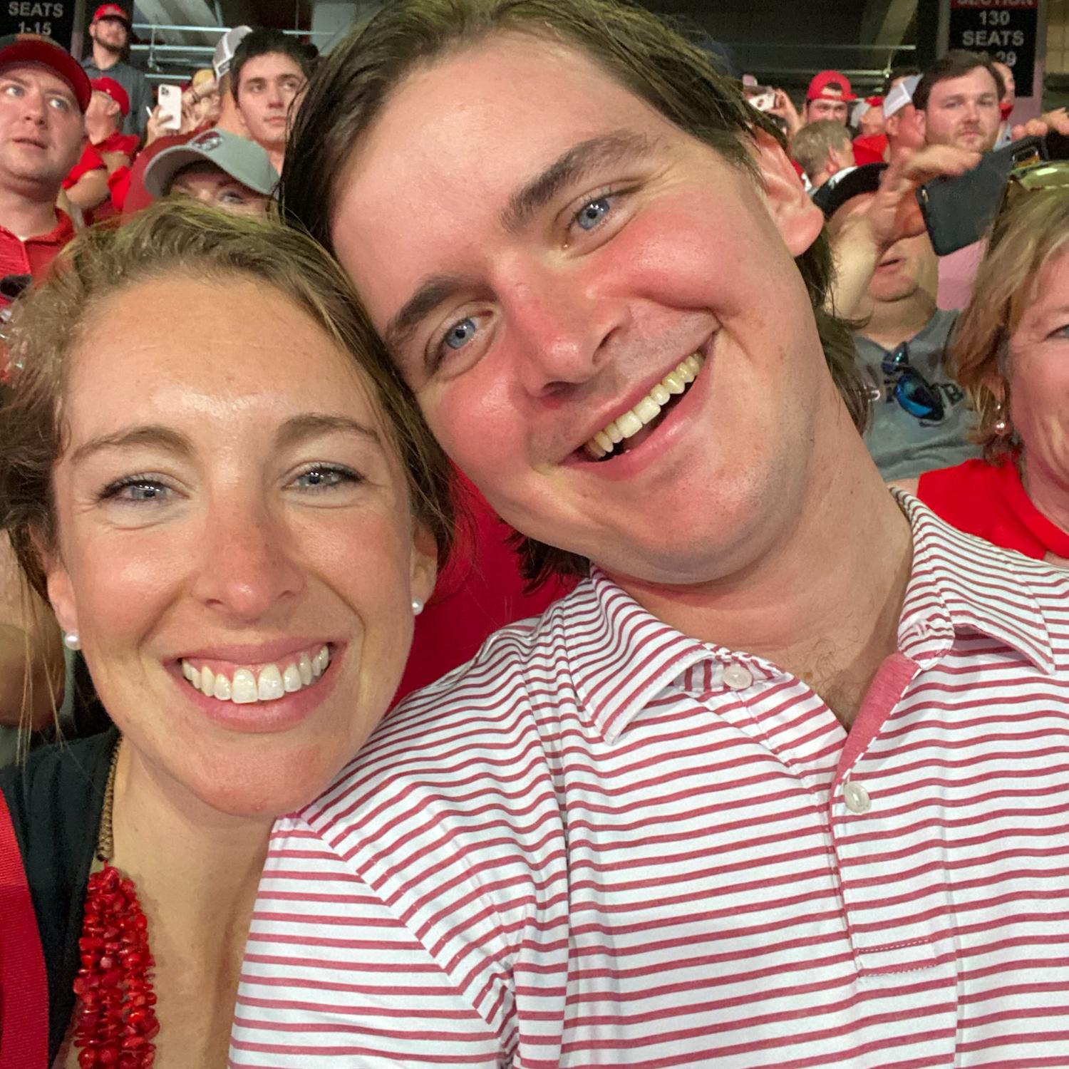 Cheering on the Dawgs in Athens!