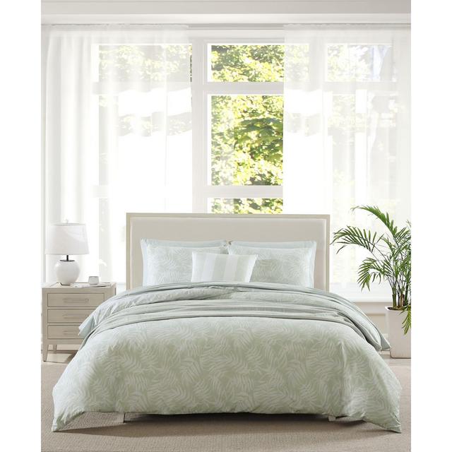 Tommy Bahama Home Art Of Palms Reversible 3 Piece Duvet Cover Set, Full/Queen