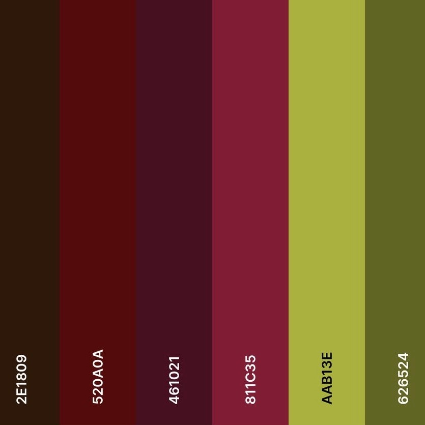 Please follow this color palette or wear black!