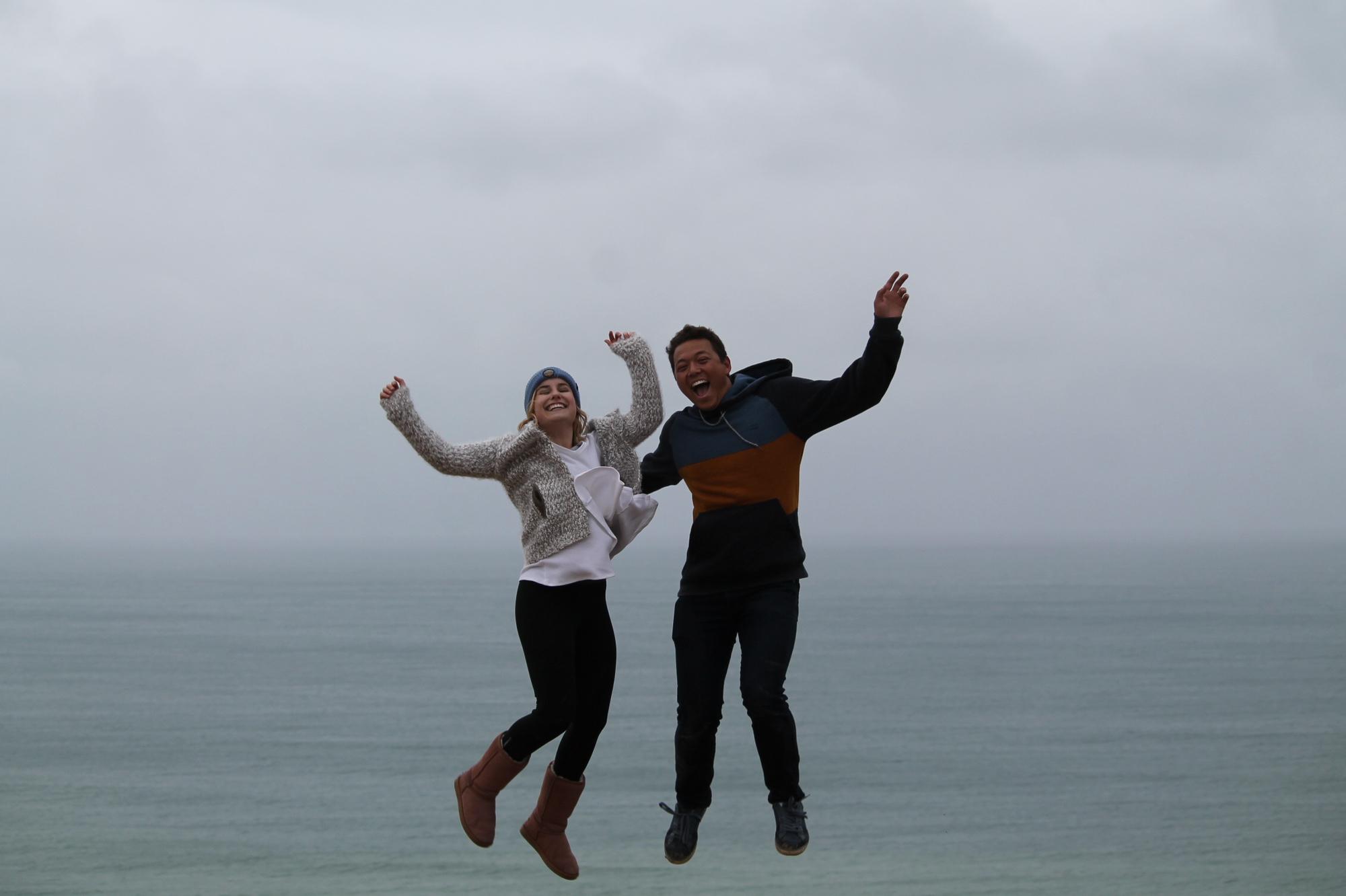 Just two good friends! Jumping! 2016!