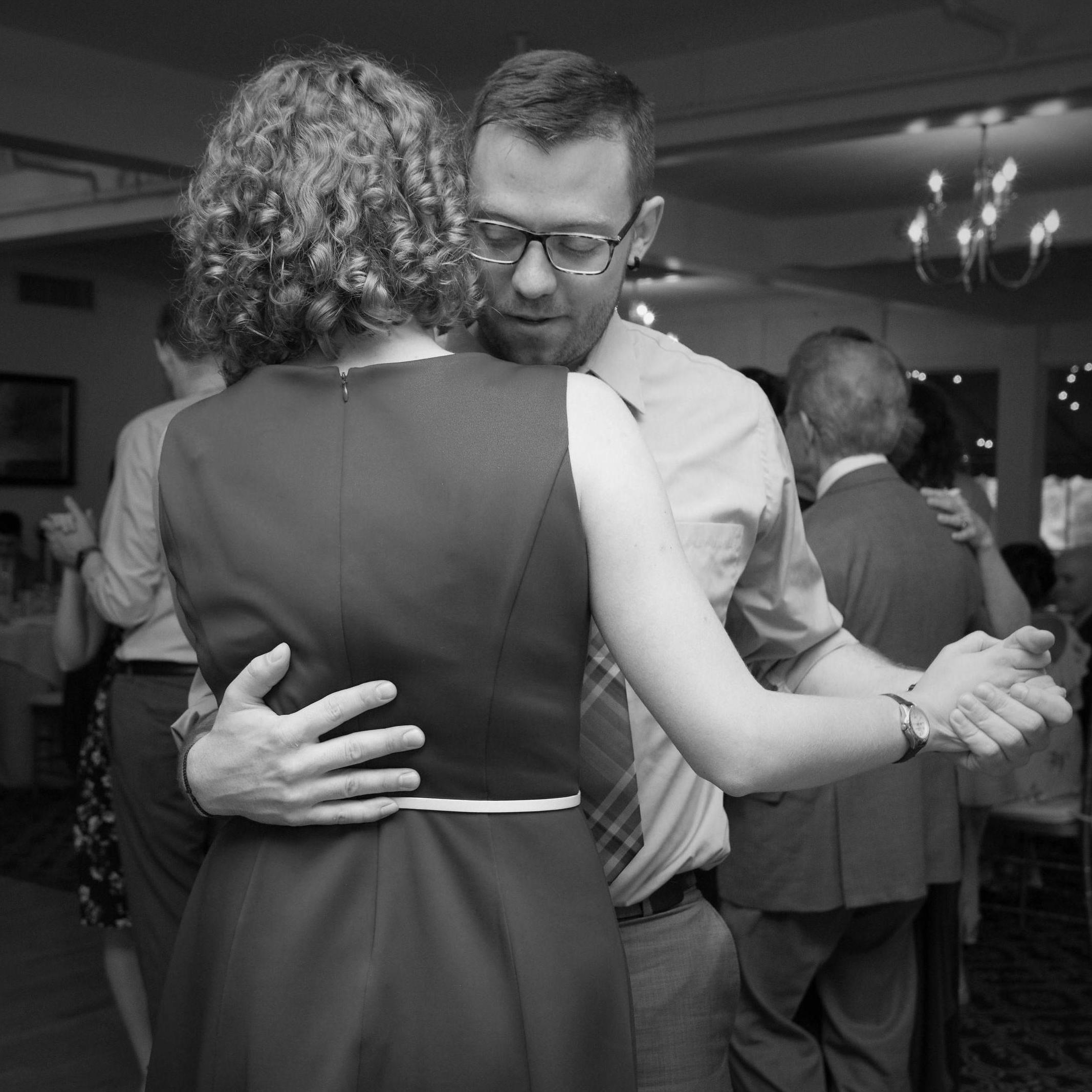 at Hannah and Cristi's wedding, June 2018
