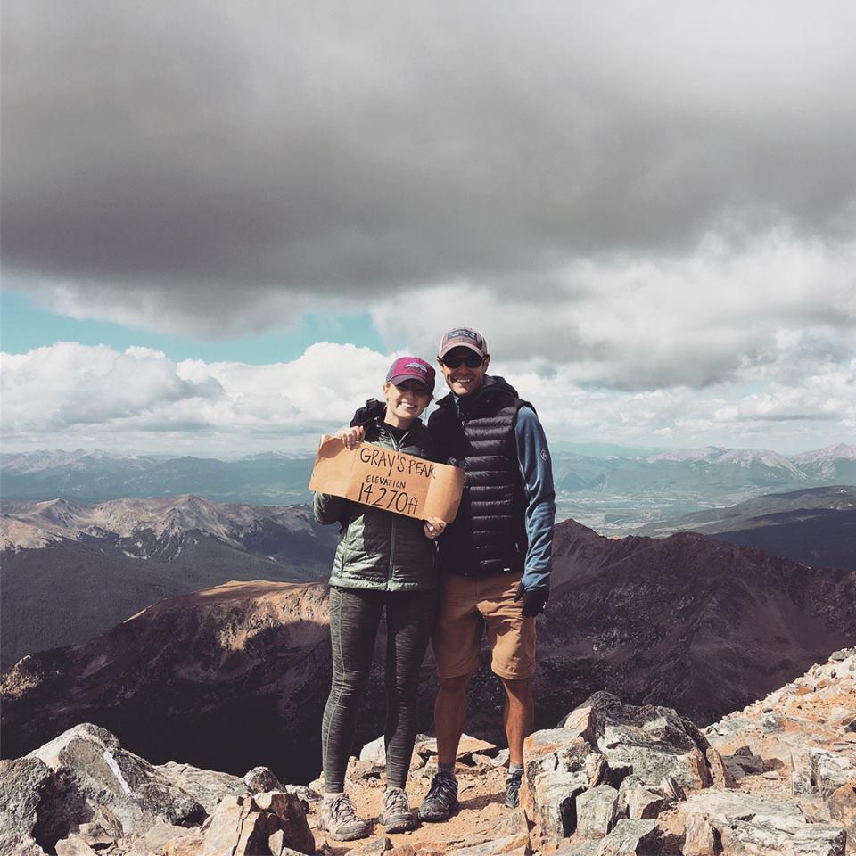 Climbing a 14,000 ft mountain in Colorado together