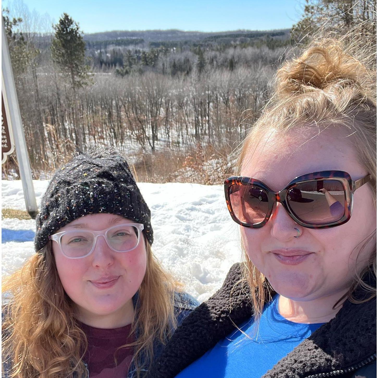 Snow and cold can't stop us from enjoying mini road trips!