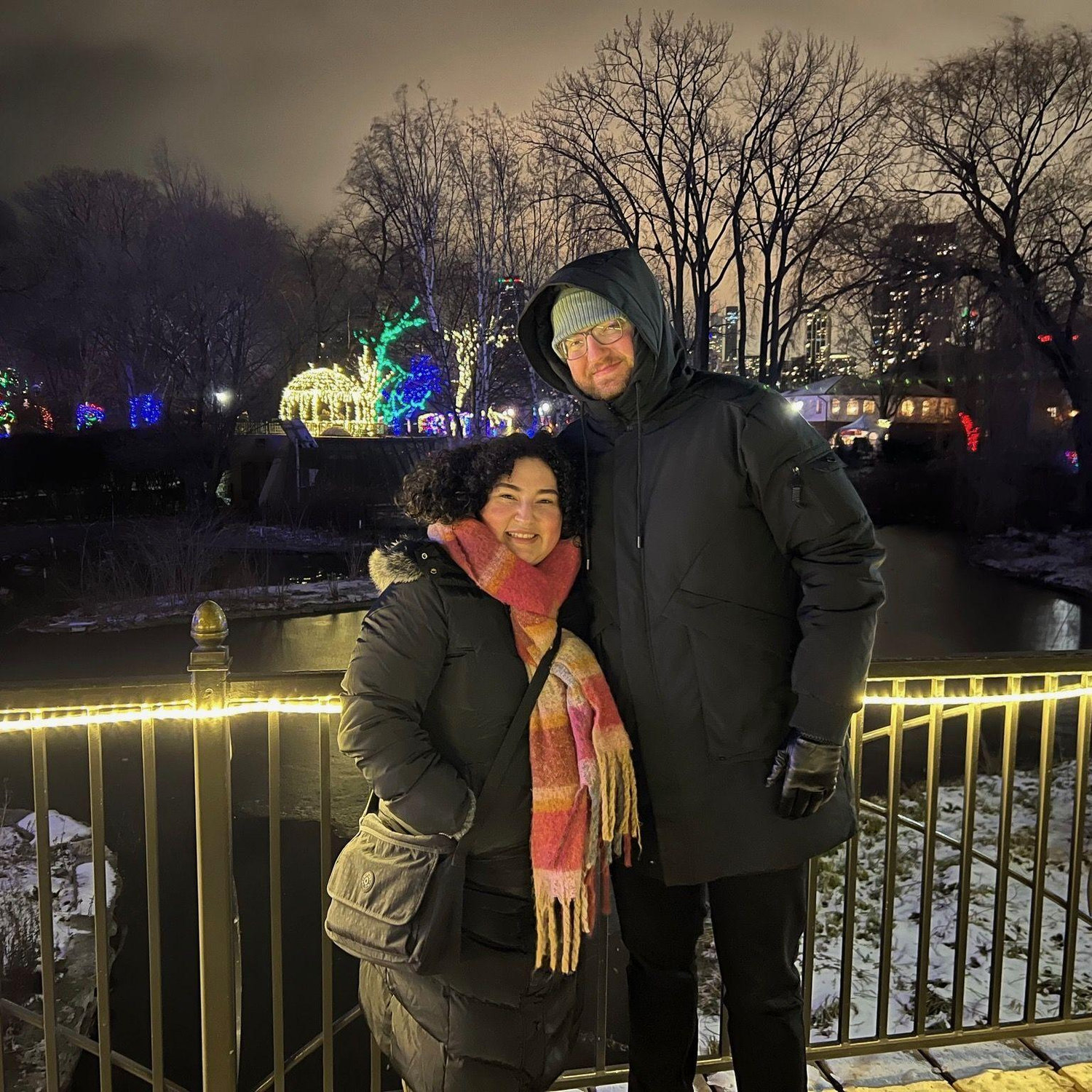 First time doing our now annual tradition of doing a date night and going to see the Lincoln Park zoo lights!