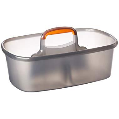 Casabella Rectangular Storage Caddy, Graphite, 4 gallons - 62441