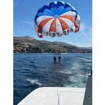 Parasailing for Hailey's birthday.