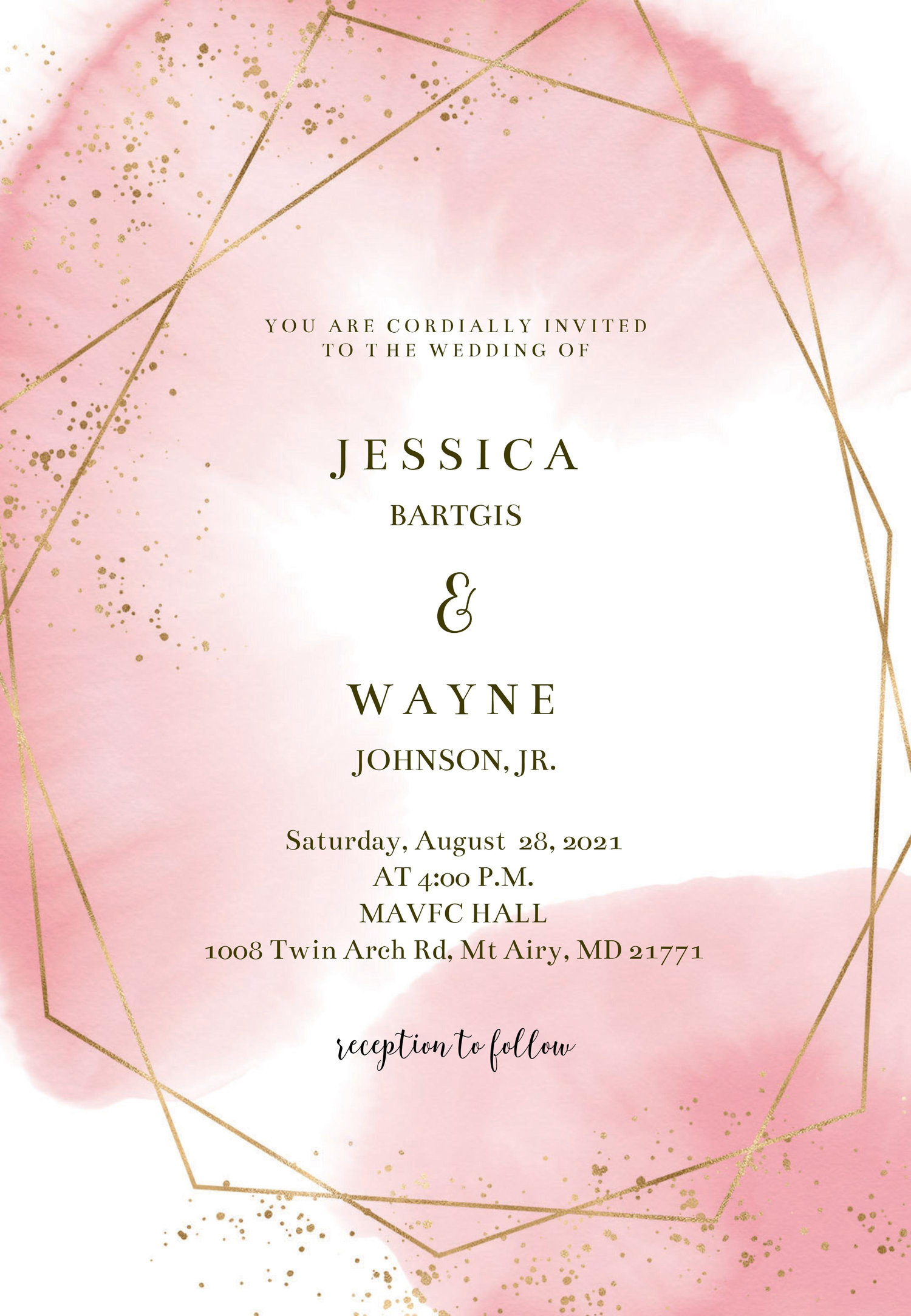 The Wedding Website of Jessica Bartgis and Wayne Johnson