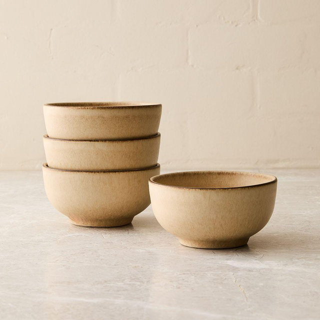 Aaron Probyn Kanto Condiment Bowl, Beige, Set of 4